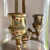 Golden lantern pendant lamp