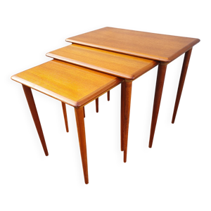 Table gigogne teck vintage