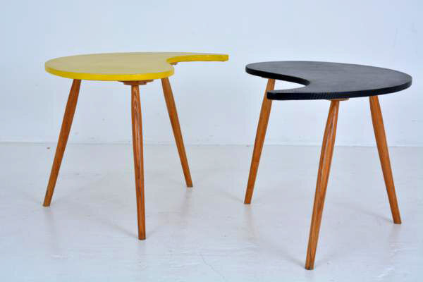 Table basse Ying Yang des années 50