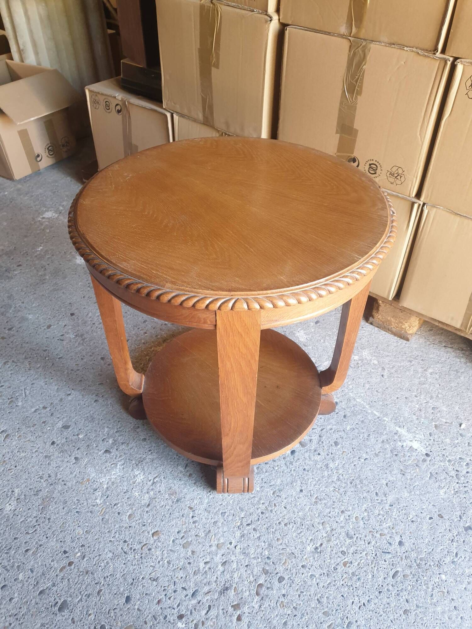 Gueridon with swings style art deco circa 1940 51.5 x 60 x 60 cm