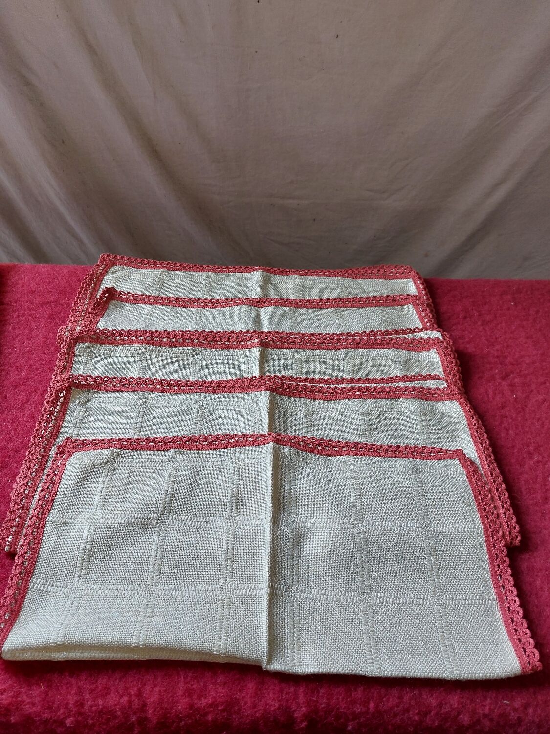 Lot de 5 sets de table Vintage