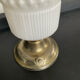 Vintage lamp in opaline and metal from the 50s