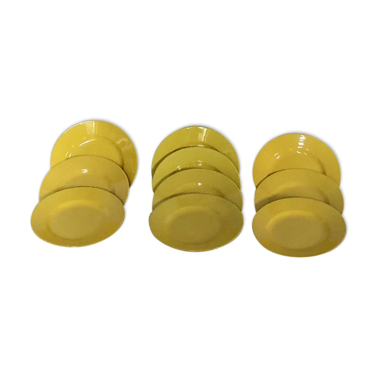 10 dessert plates Creil and Montereau H.B.C.M France