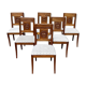 Suite of 6 mahogany chairs directoire