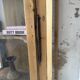 19th-century English pine display cabinet