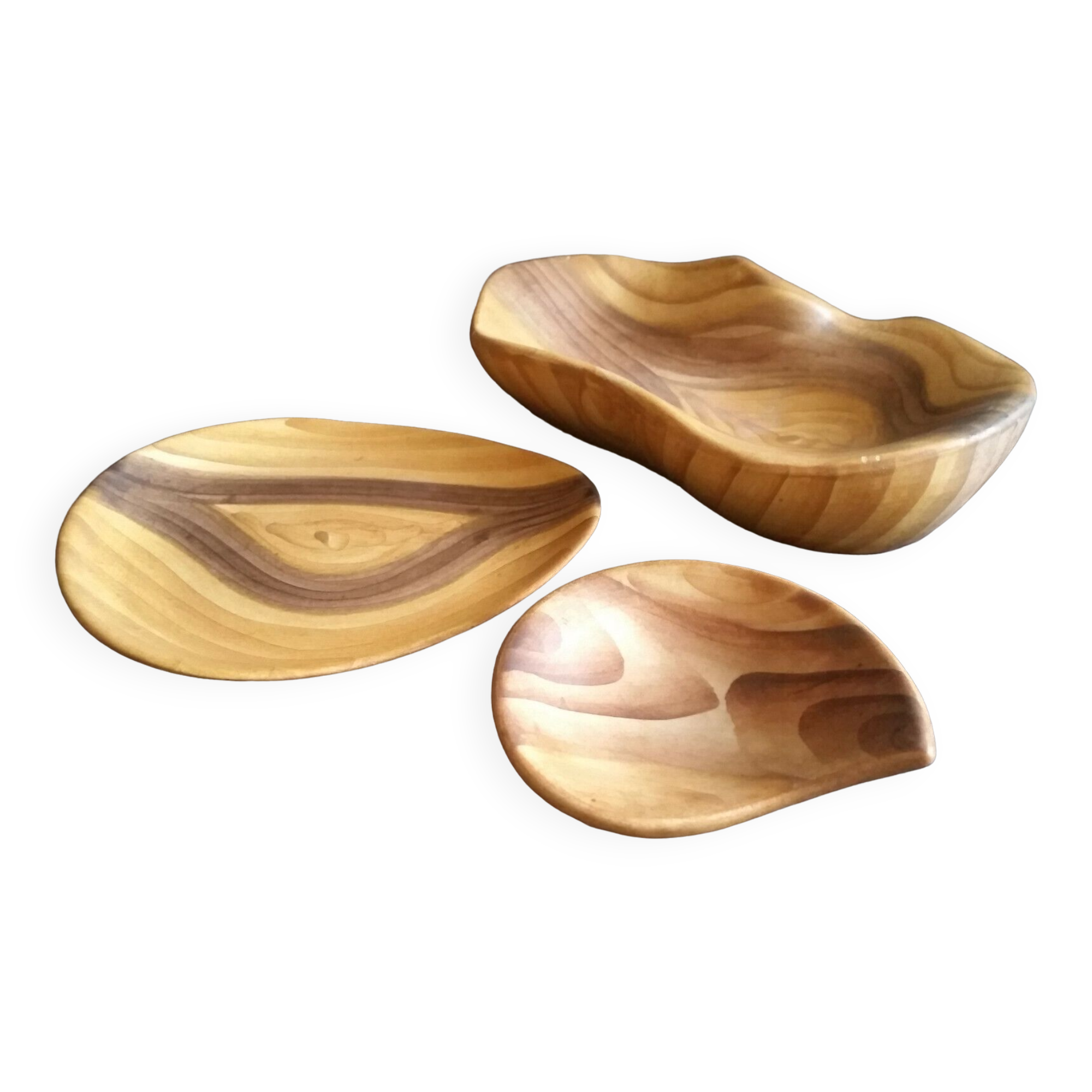 Set of 3 Grandjean Jourdan Vallauris pocket trays