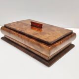 Rectangular Art Deco Walnut and Walnut-Root Box, Italy