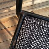 Black metal chair Mallet Stevens