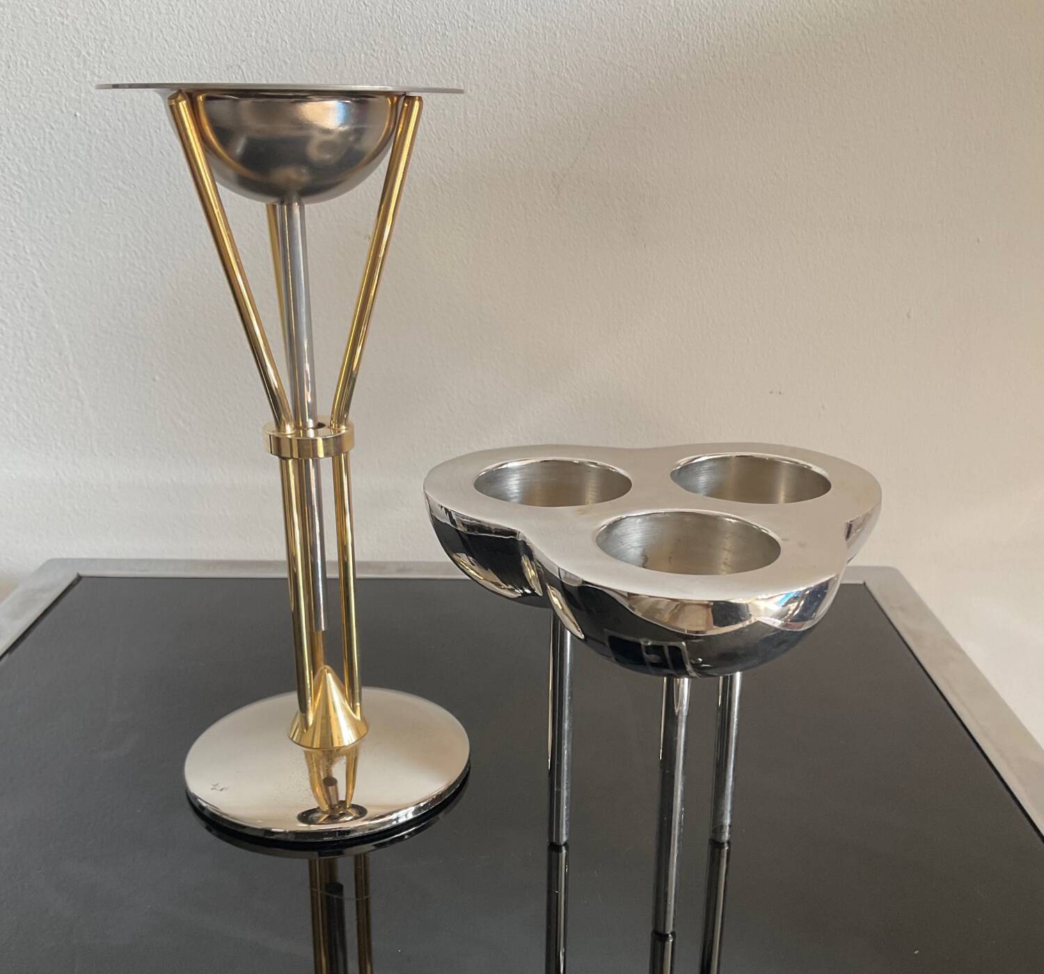 Pair of brass candlesticks from the 70s-80s