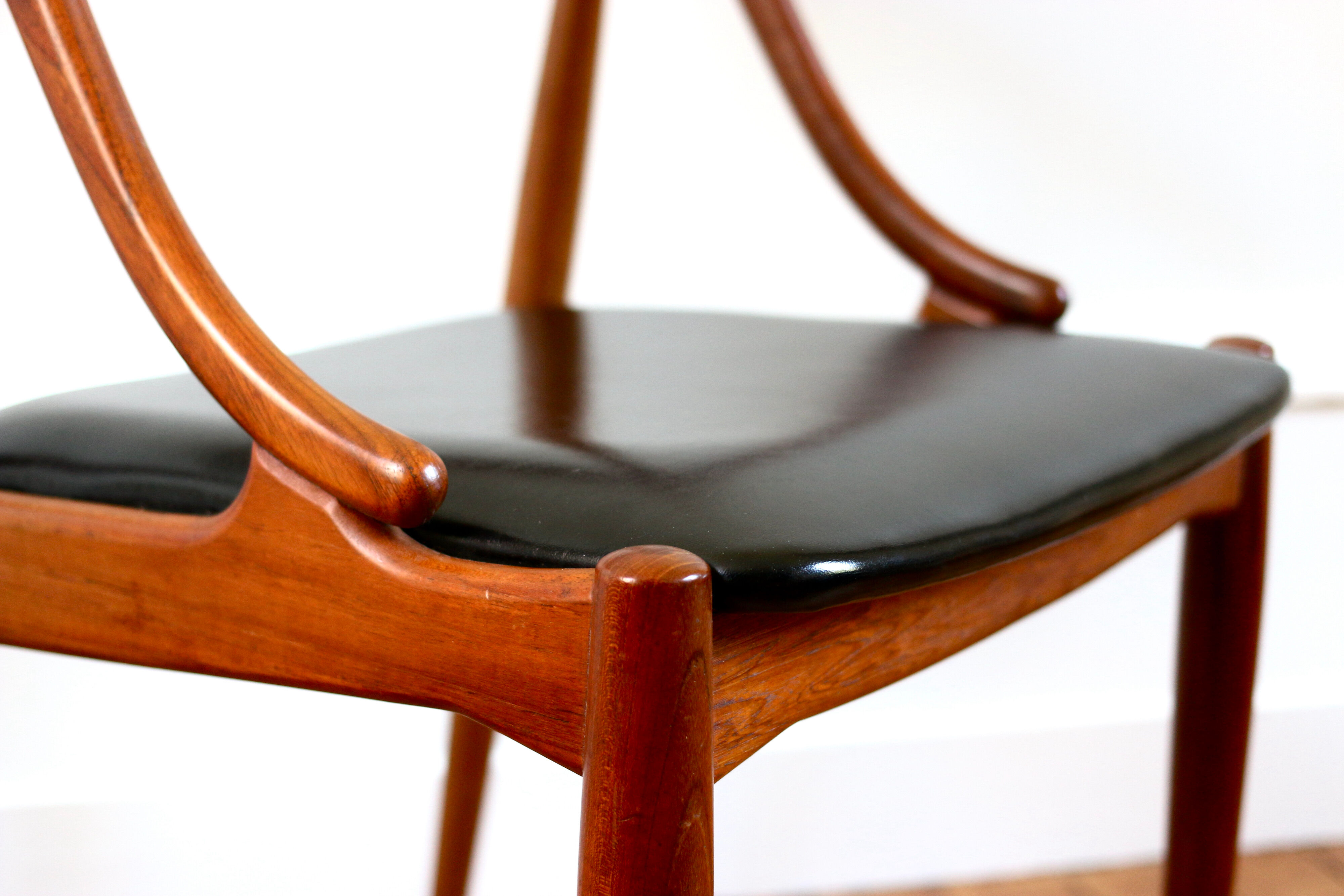 Pair of Scandinavian teak chairs Johannes Andersen 1960