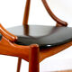 Pair of Scandinavian teak chairs Johannes Andersen 1960