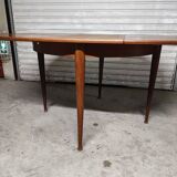 Scandinavian vintage teak round table