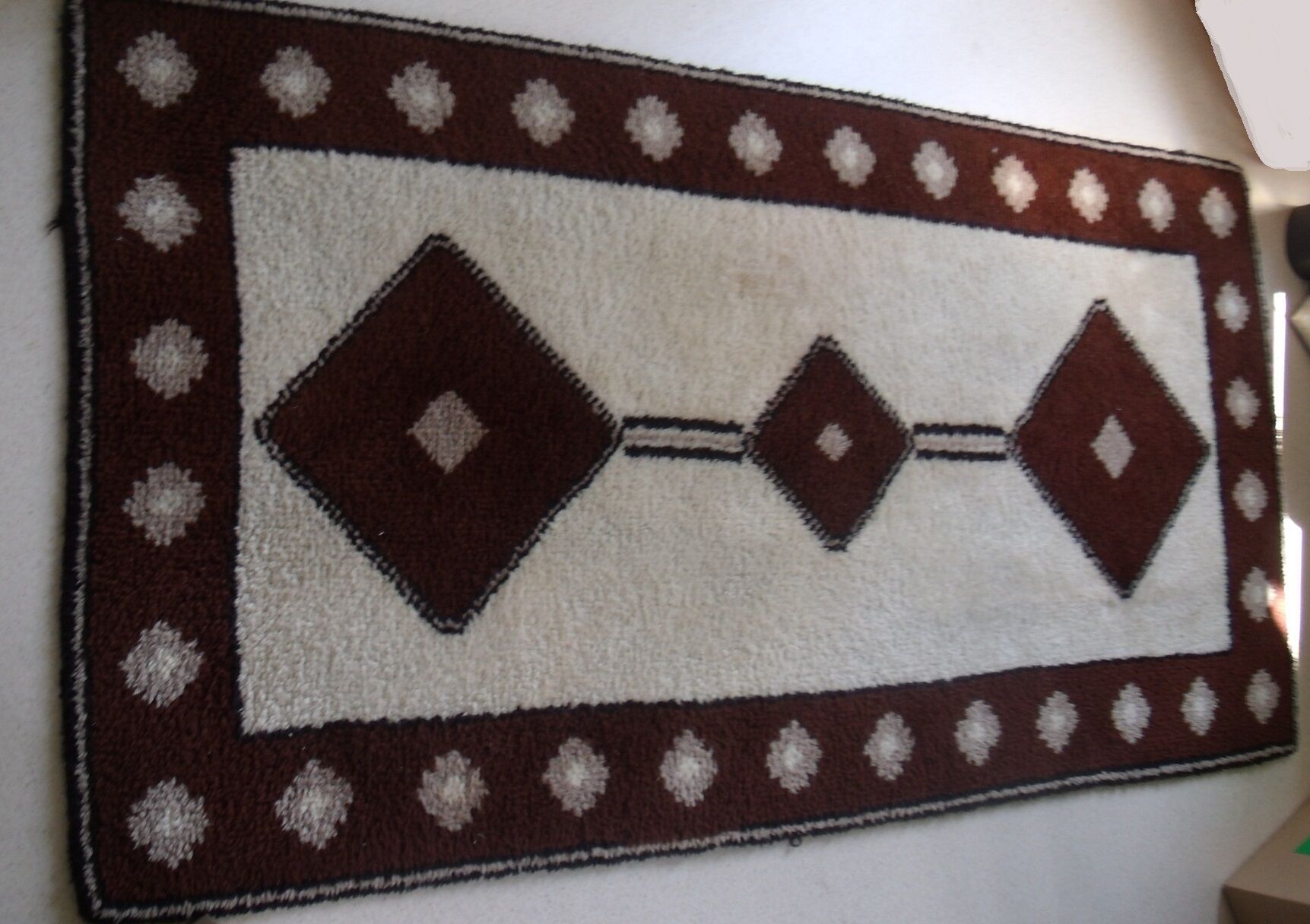 Carpet wool style ethnic 104 x 198