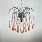 Vintage Murano blown glass chandelier – Italy, 1970s