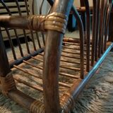 Dark bamboo magazine holders