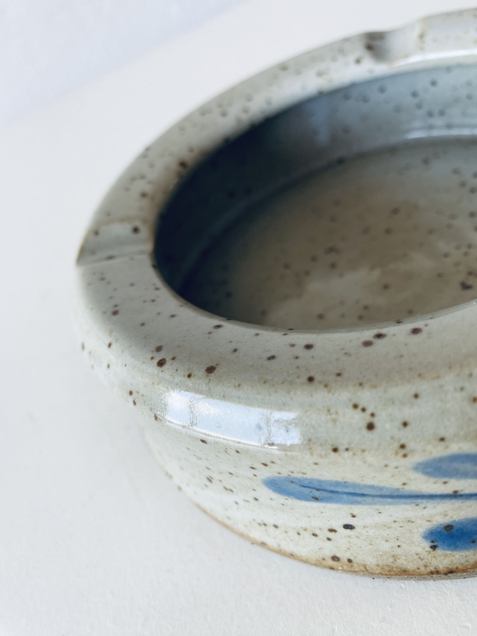 Stoneware ashtray signed Couturier