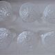 Lot 6 crystal chissed walking glasses