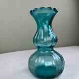 Vintage lagoon blue vase