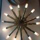 Chandelier 14 branches brass Sciolari House 1960
