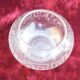 Crystal ball vase, engraved decoration, 19th century