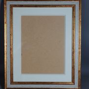Frame gilded wood gold leaf 35,5x29,5 cm, foliage 30,5x24,5 cm + SB glass
