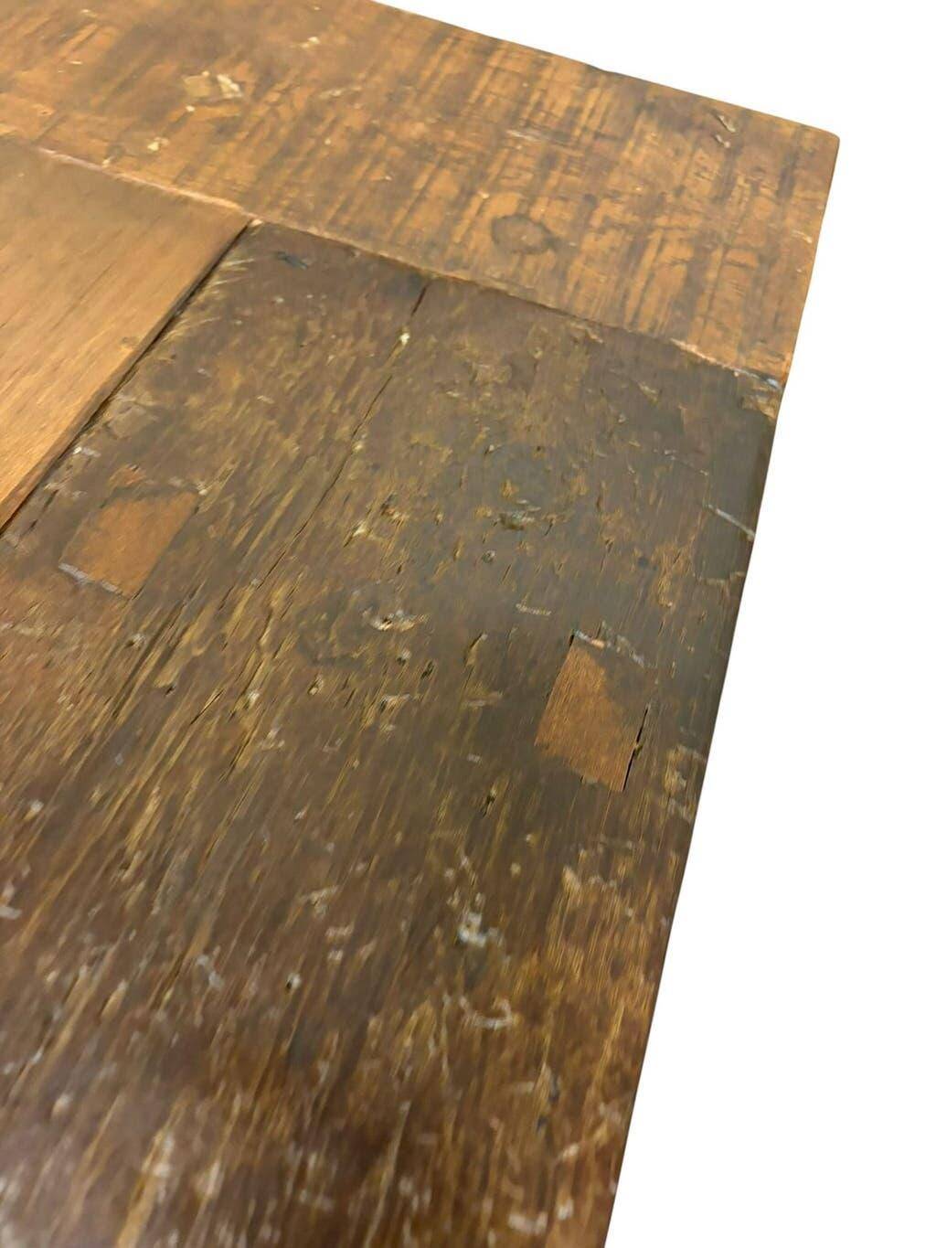XL vintage solid wood dining table / farmhouse table