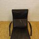Tecno P40 chaise longue  , cuir noir
