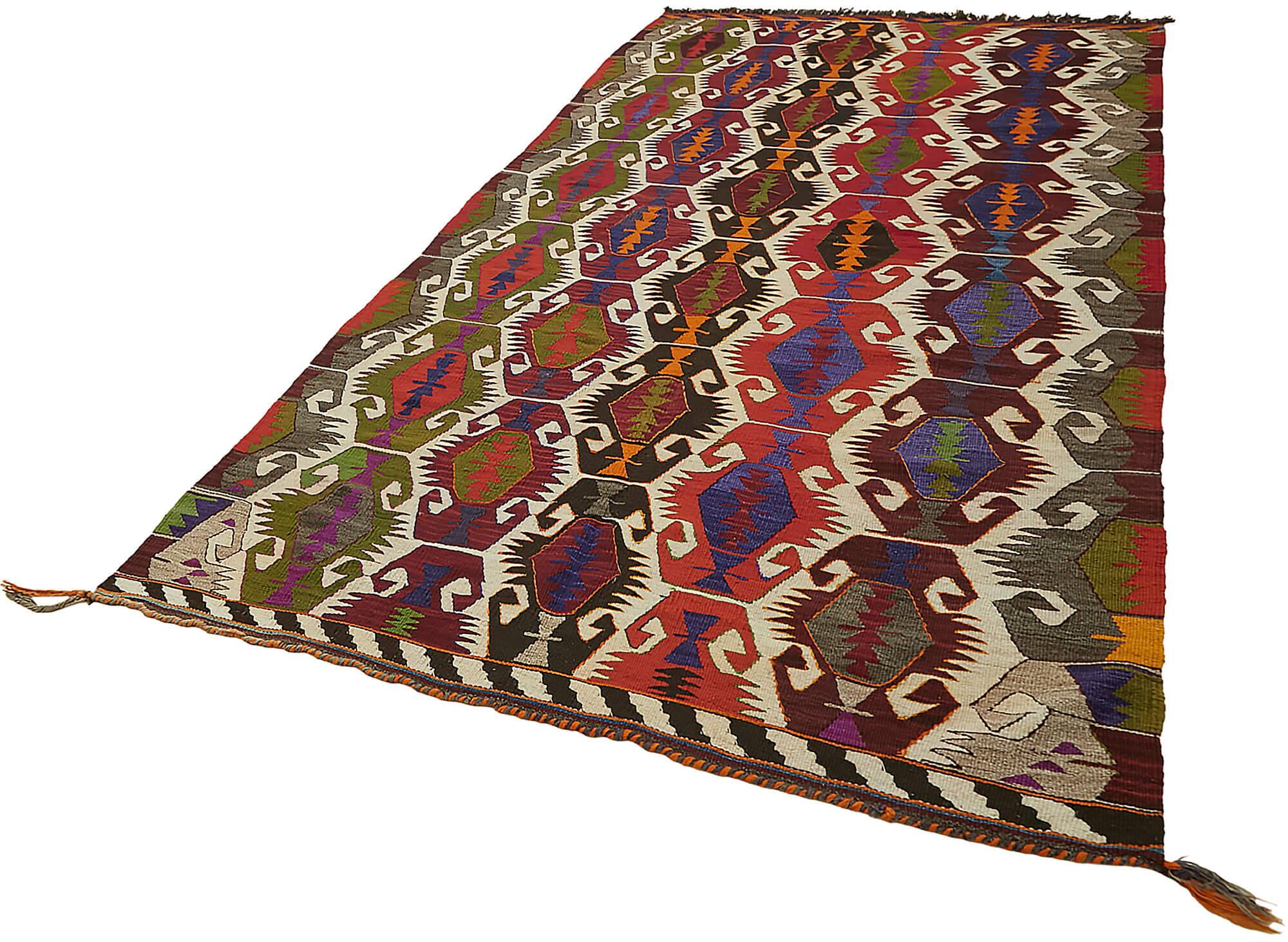 Turkish Handmade Vintage Anatolian Kilim 177 cm x 314 cm