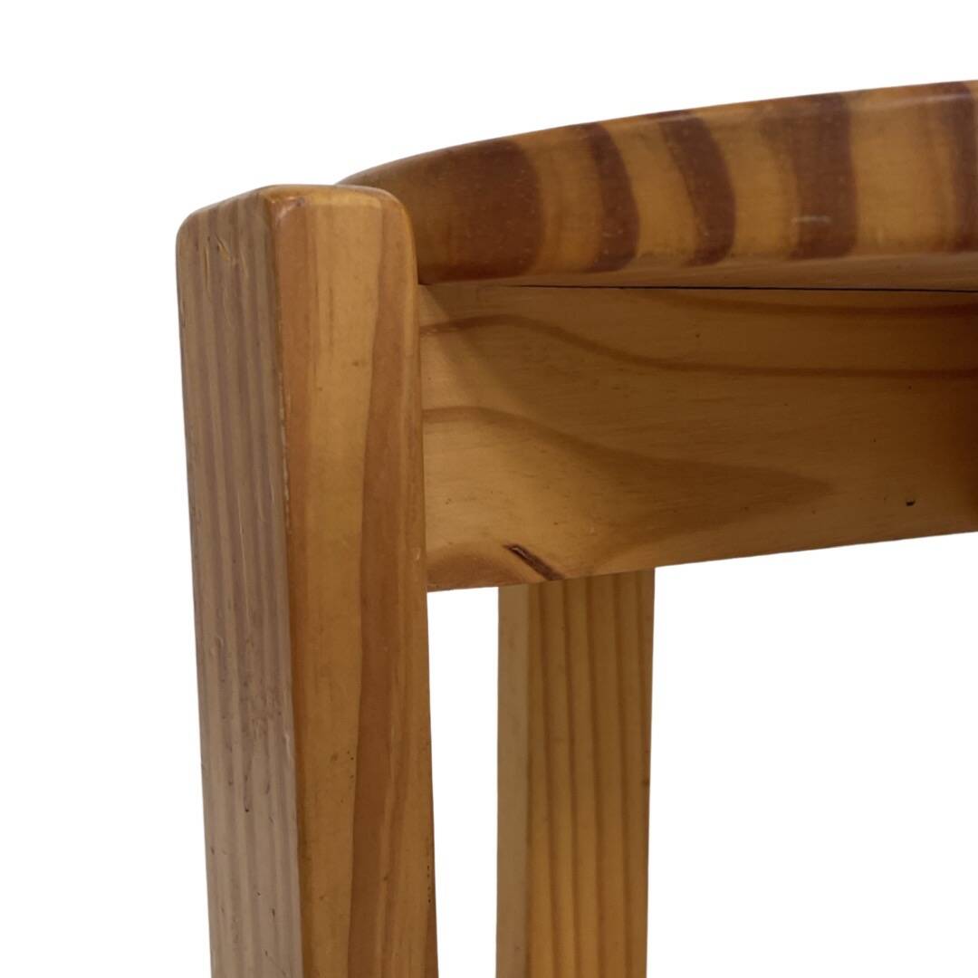 Mid century pinewood stool, minimalistic design  1960s