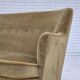 1970s, Danish 2-seater sofa, light green furniture velour, beech wood.