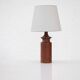 Grandes lampes de table danoises en teck des années 50, ensemble de 2