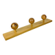 Wall coat rack with pine ball hook