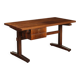 Bureau d’écriture vintage en placage de bois exotique, design, Italie, années 1960