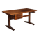 Bureau d’écriture vintage en placage de bois exotique, design, Italie, années 1960