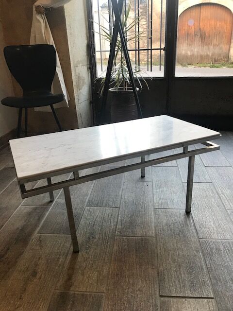 70s marble coffee table