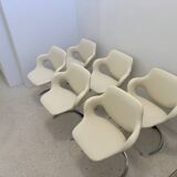 Euro Steel Furniture Idée 2000 Table and Chairs Set Boris Tabacoff