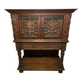 Antique buffet richly carved – Renaissance / Henry II style