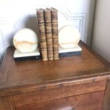 Art Deco marble bookends