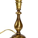 Brass baluster lamp base, 10x21cm, vintage