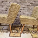 Pair of vintage 1960s cocktail armchairs