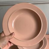 Pink ceramic plates
