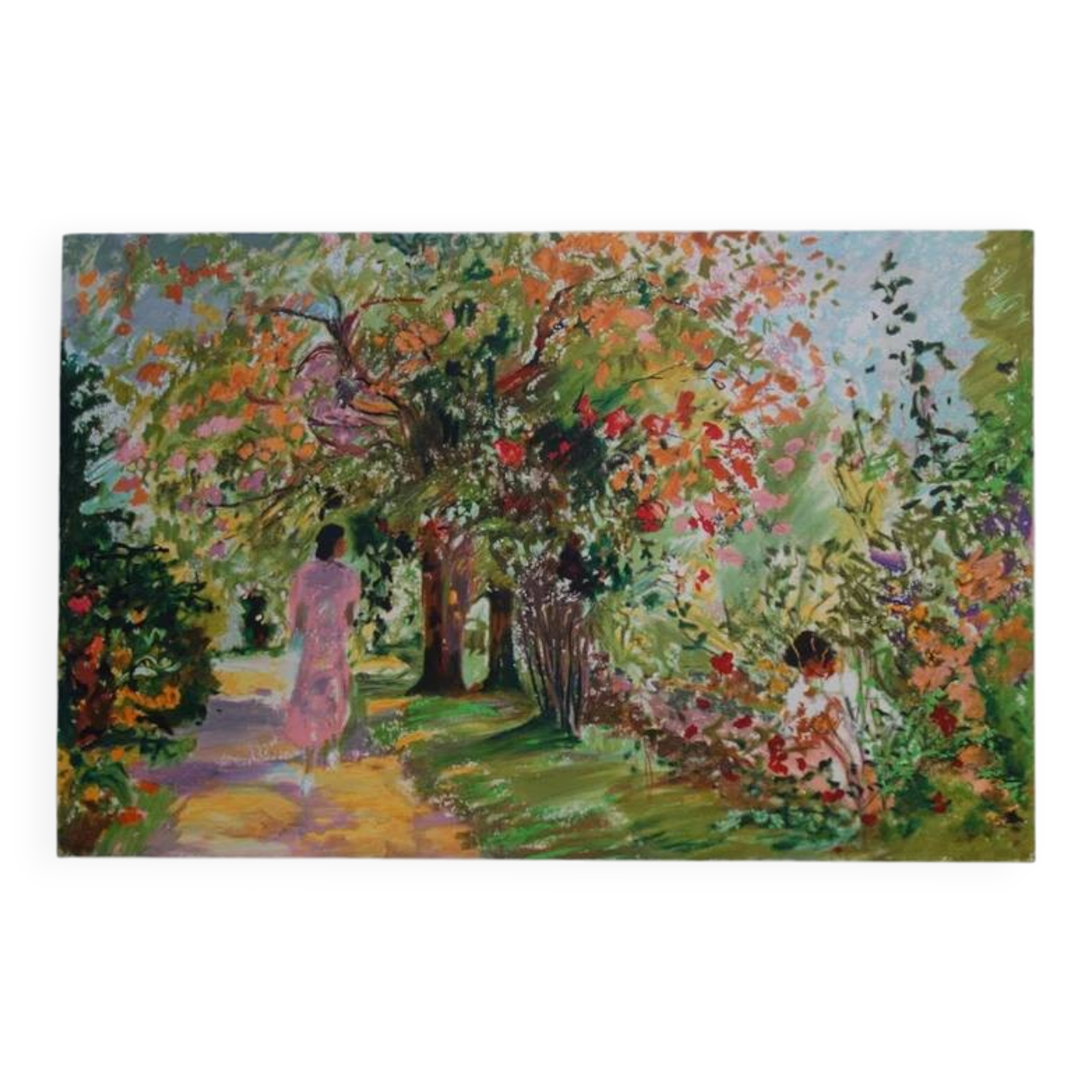 Yvonne Cheffer Delouis: The Garden in Spring, original signed lithograph
