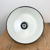 Industrial Green Enamel Pendant Lamp, 1960s