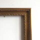 Wooden frame and gilded stucco