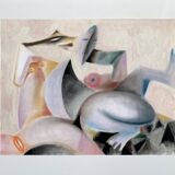 Composition cubiste de N.Boéri Véfour, France années 80