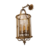 Set of suspension old brass lantern 4 fires
