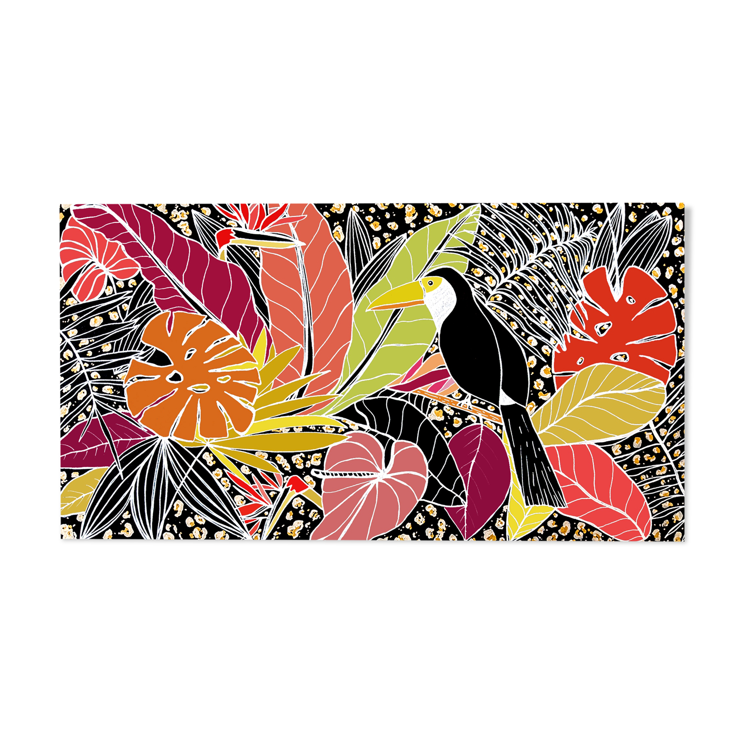 toucan jungle illustration