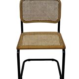 Set of 4 chairs Cesca B32 designed by Marcel Breuer design black frame