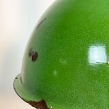 Industrial Soviet Green Enamel Pendant Lamp, 1960s