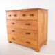 Elm "organic" chest of drawers